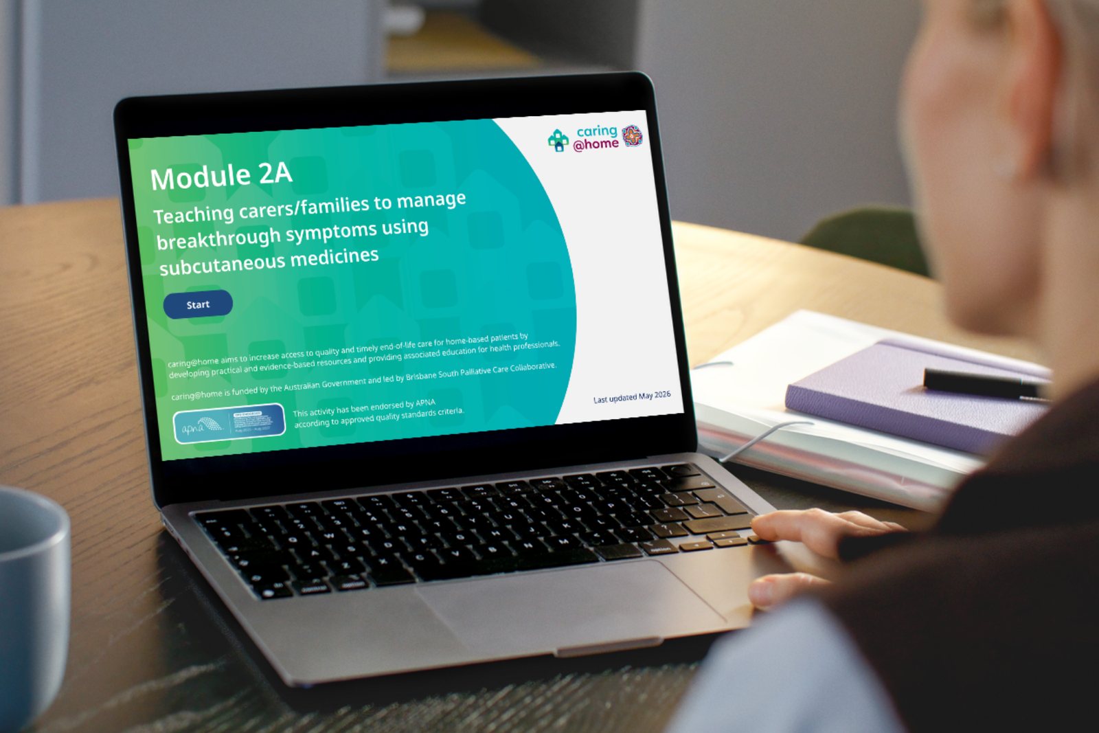 Queensland Health caring@home palliative care eLearning module